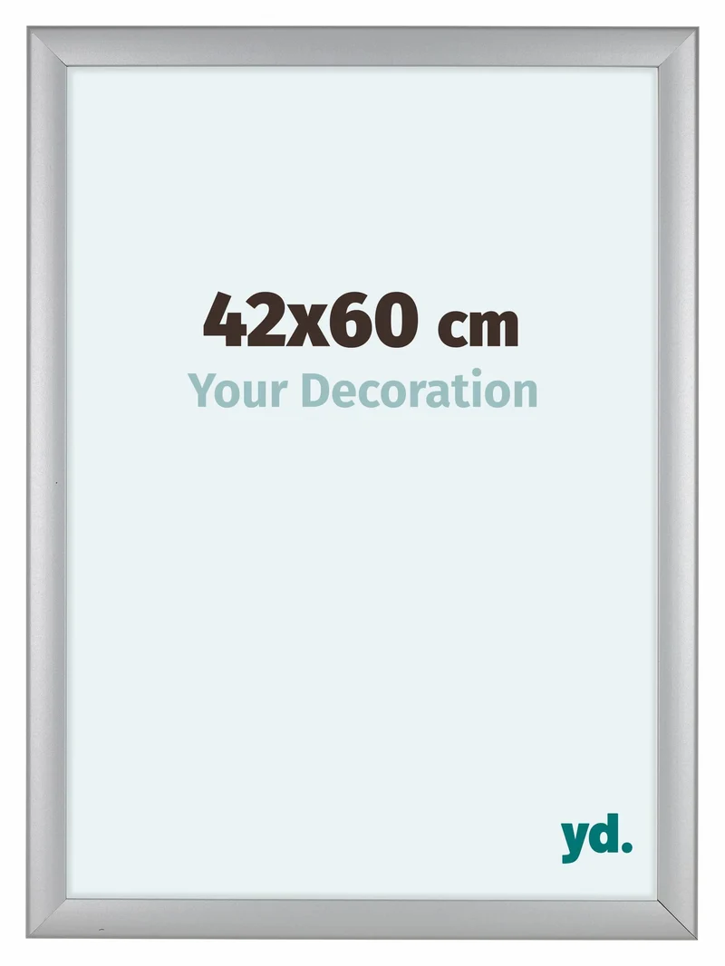 Bilderrahmen 42x60 cm - Silber Matt - MDF - Como