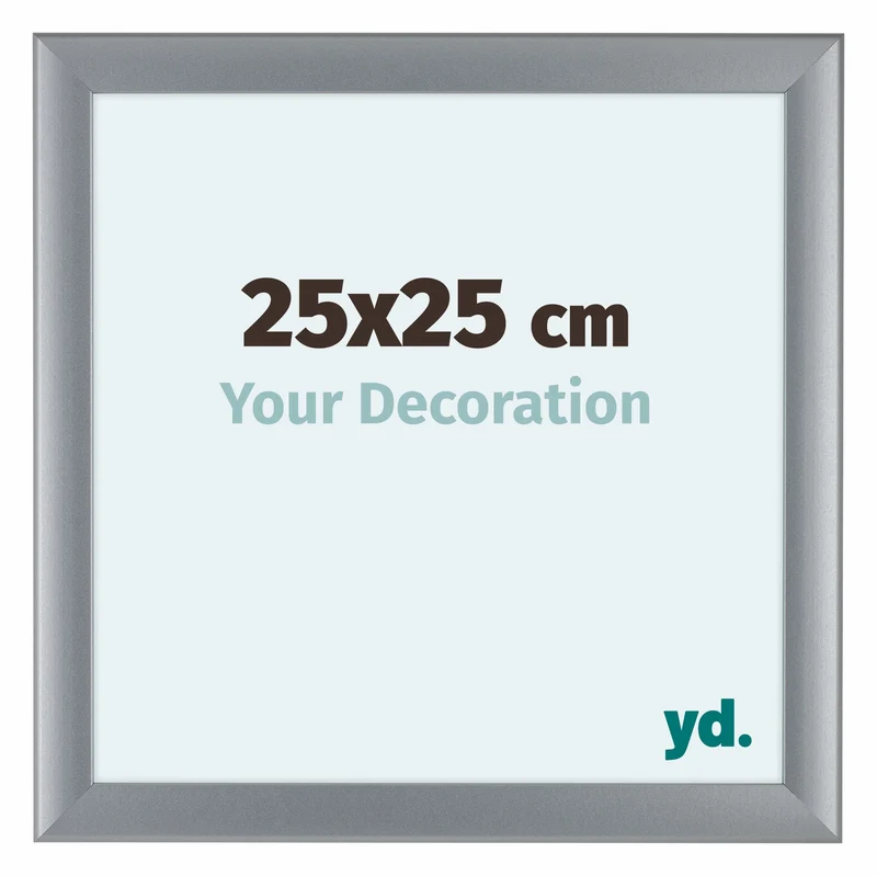 Bilderrahmen 25x25 cm - Silber Matt - MDF - Como