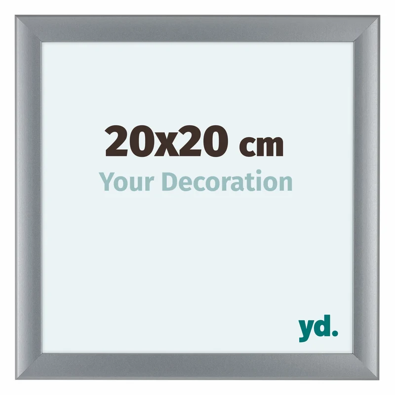 Bilderrahmen 20x20 cm - Silber Matt - MDF - Como