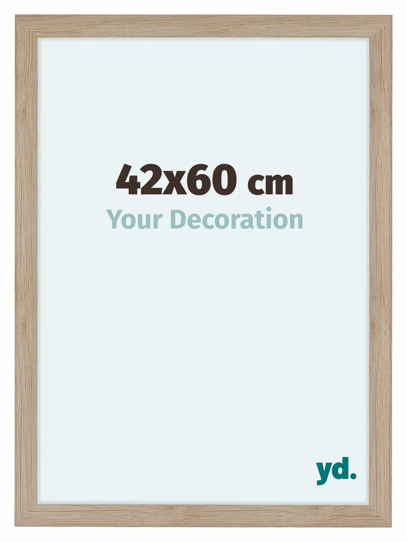 Bilderrahmen 42x60 cm - Eiche Hell - MDF - Como