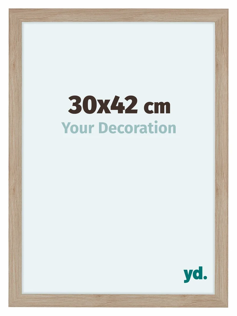 Bilderrahmen 30x42 cm - Eiche Hell - MDF - Como