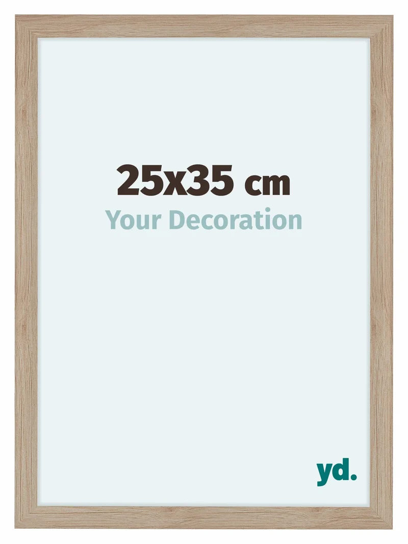 Bilderrahmen 25x35 cm - Eiche Hell - MDF - Como