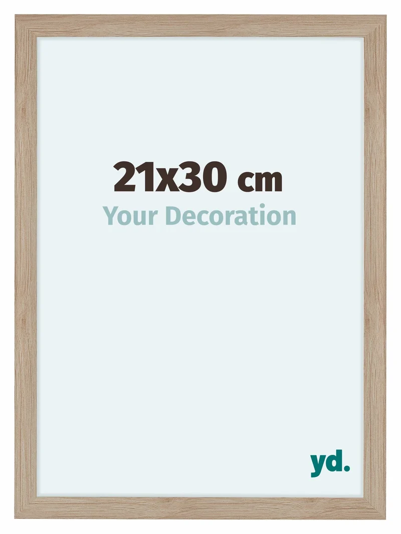 Bilderrahmen 21x30 cm - Eiche Hell - MDF - Como
