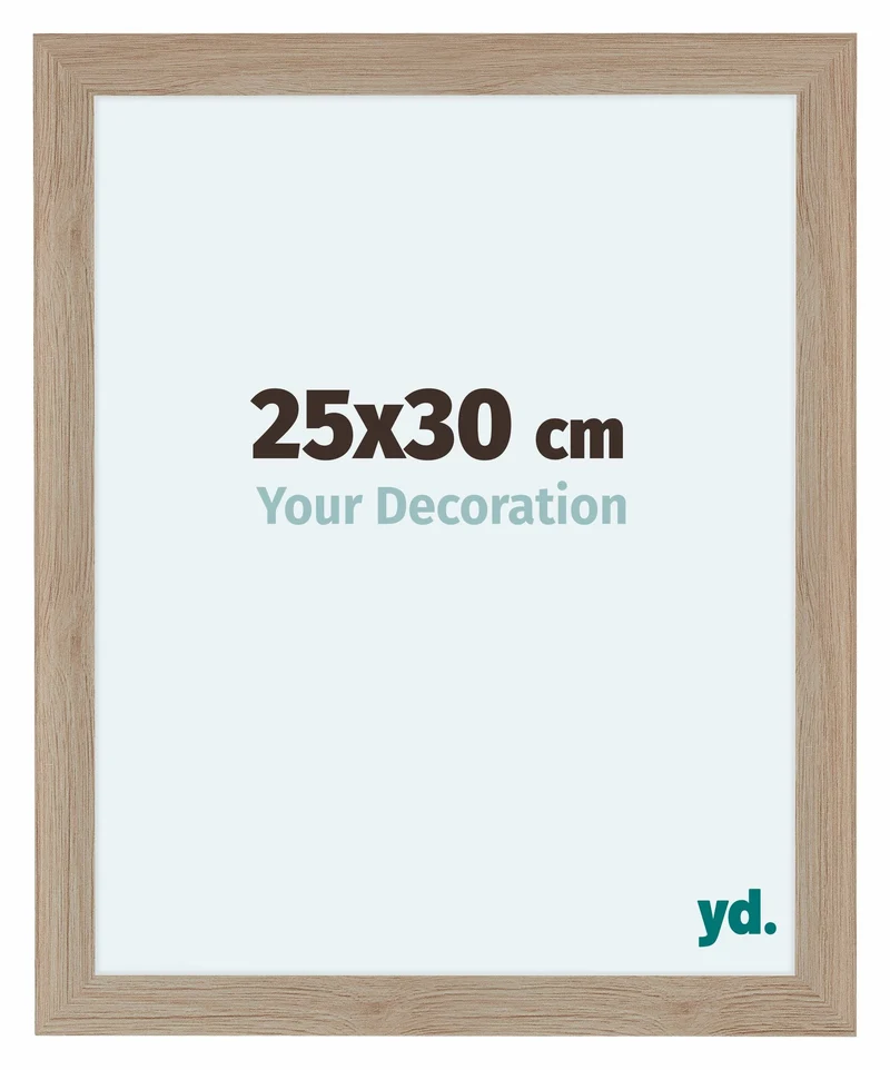 Bilderrahmen 25x30 cm - Eiche Hell - MDF - Como