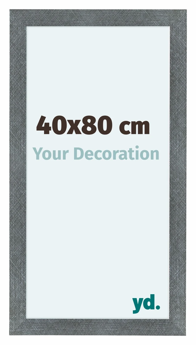 Bilderrahmen 40x80 cm - Eisen Gewischt - MDF - Como
