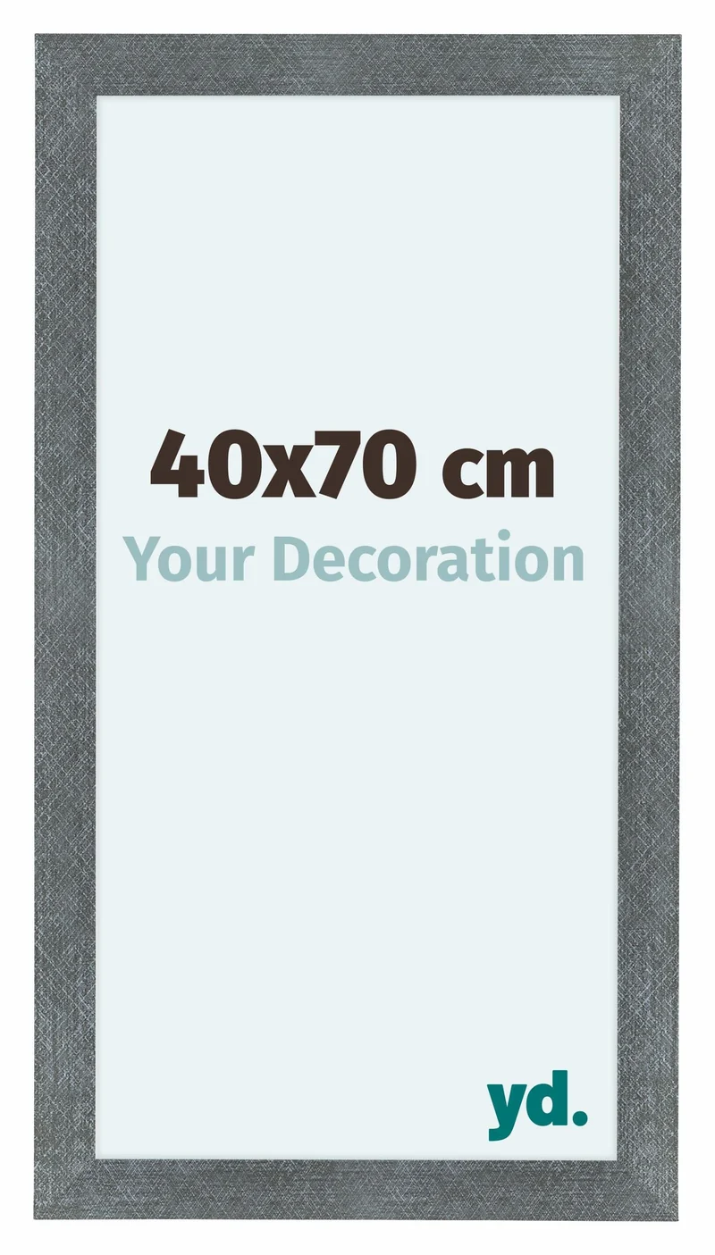 Bilderrahmen 40x70 cm - Eisen Gewischt - MDF - Como