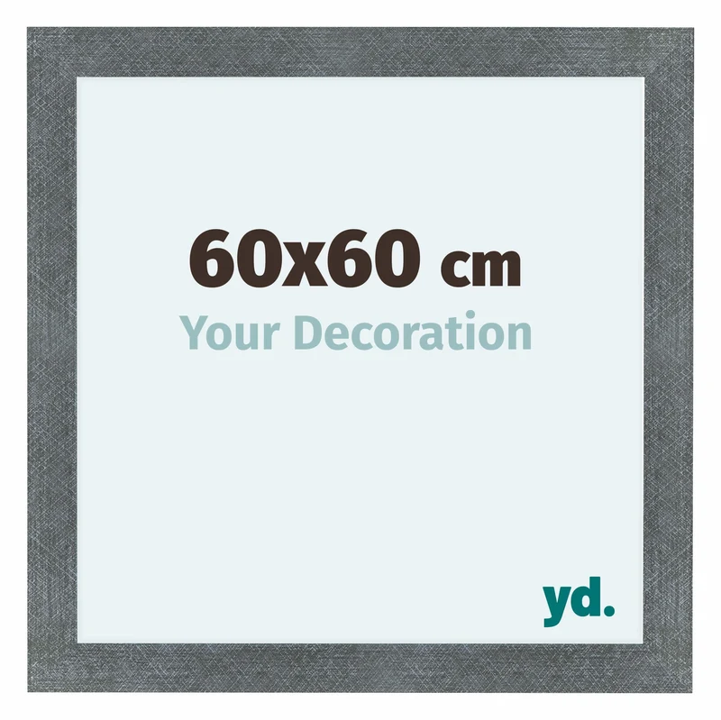 Bilderrahmen 60x60 cm - Eisen Gewischt - MDF - Como