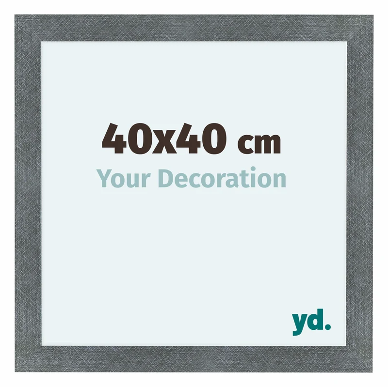 Bilderrahmen 40x40 cm - Eisen Gewischt - MDF - Como
