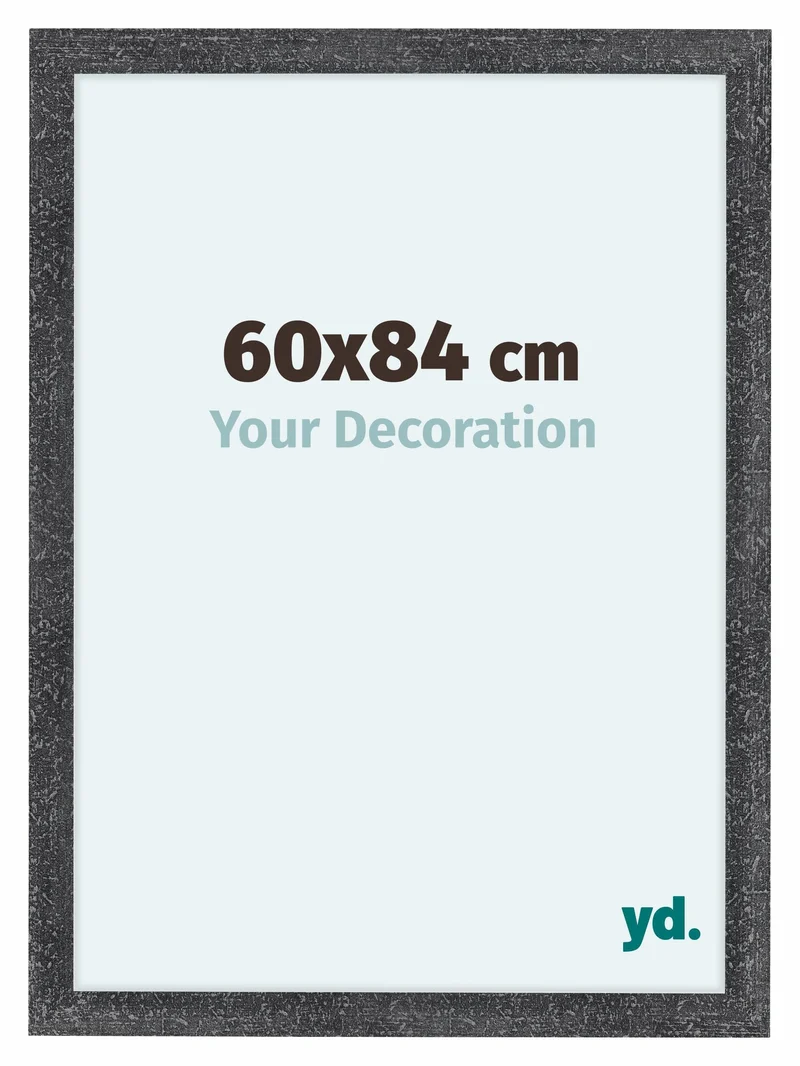 Bilderrahmen 60x84 cm - Grau Gewischt - MDF - Como