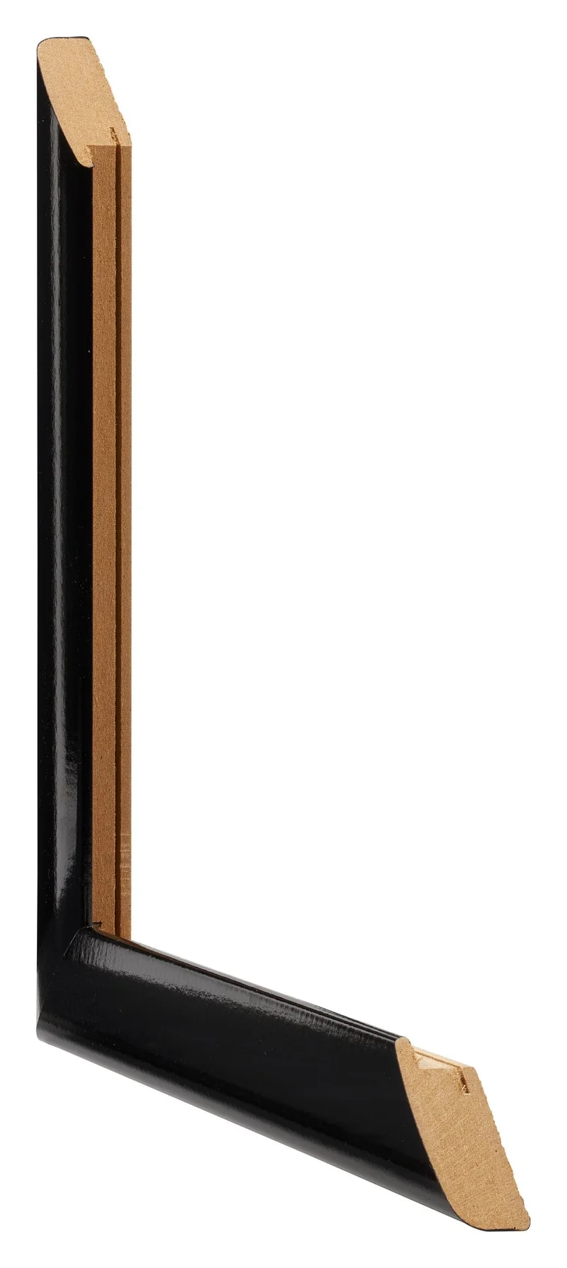 Bilderrahmen 30x60 cm - Schwarz Hochglanz - MDF - Como