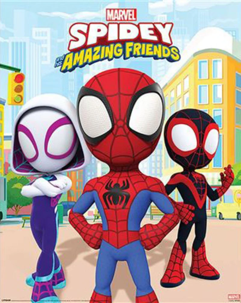 Poster Spidey and his Amazing Friends - Power of 3 40x50cm
