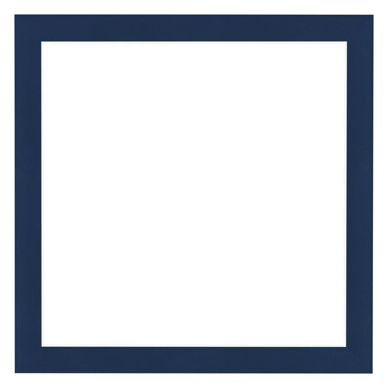 Bilderrahmen 35x35 cm - Dunkelblau Gewischt - MDF - Como
