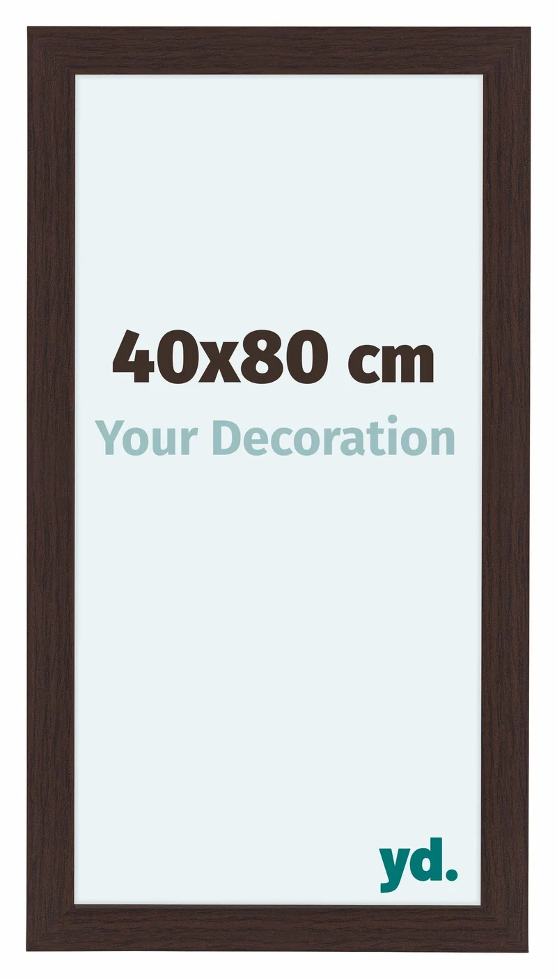Bilderrahmen 40x80 cm - Eiche Dunkel - MDF - Como