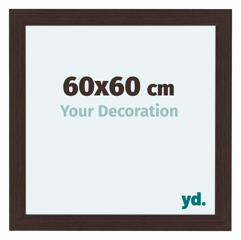 Bilderrahmen 60x60 cm - Eiche Dunkel - MDF - Como