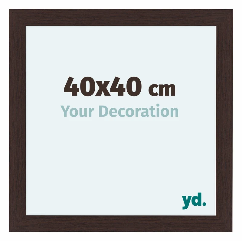 Bilderrahmen 40x40 cm - Eiche Dunkel - MDF - Como