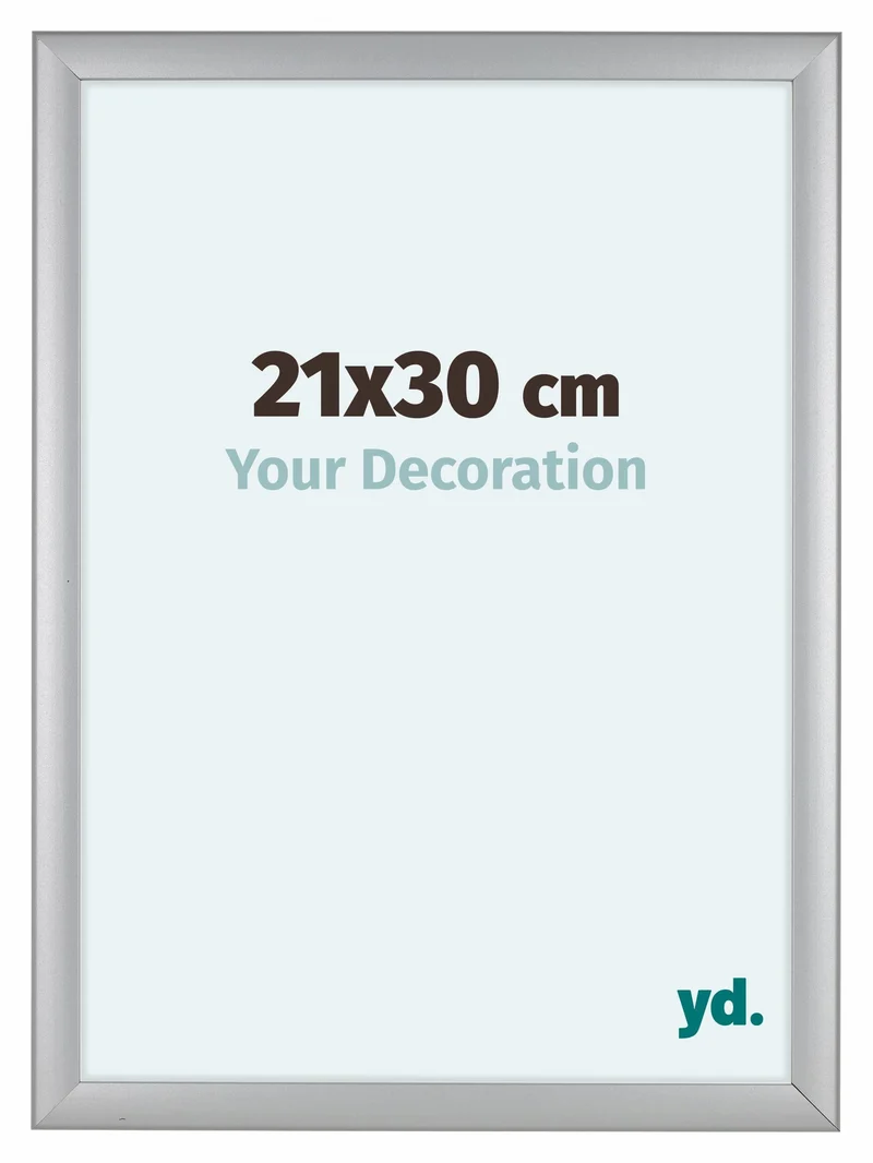 Bilderrahmen 21x30 cm - Silber Matt - MDF - Como