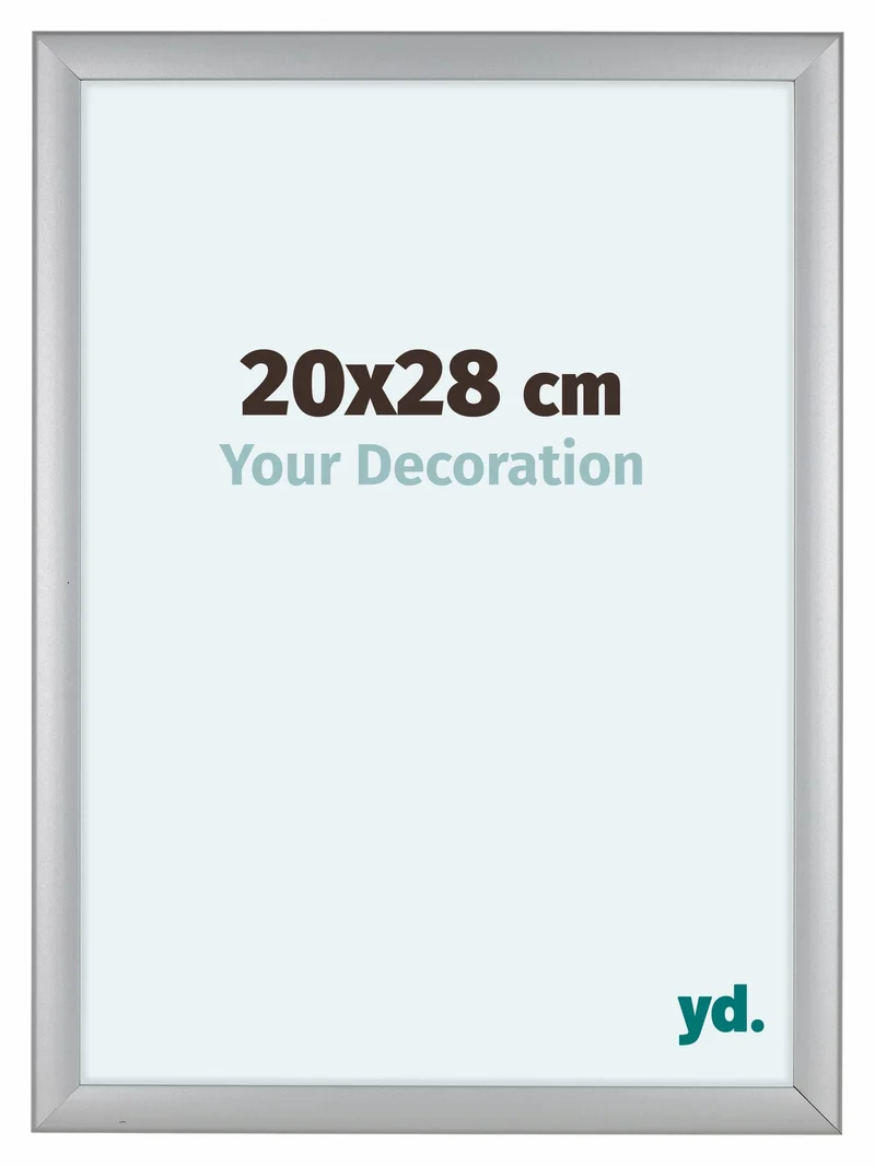 Bilderrahmen 20x28 cm - Silber Matt - MDF - Como