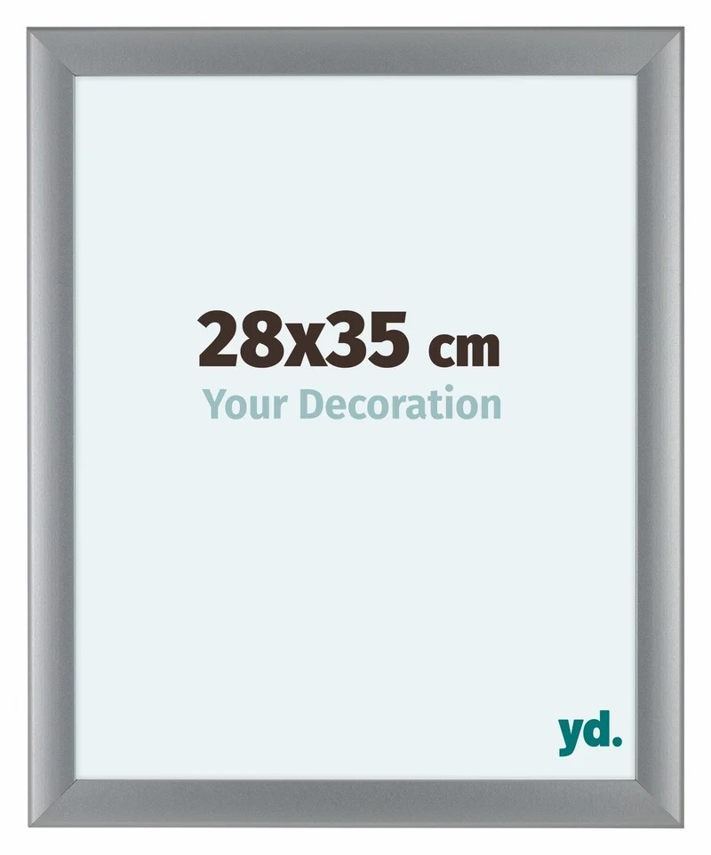 Bilderrahmen 28x35 cm - Silber Matt - MDF - Como