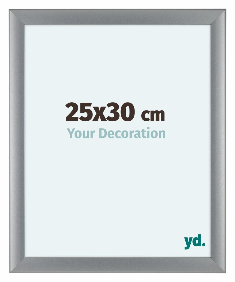 Bilderrahmen 25x30 cm - Silber Matt - MDF - Como
