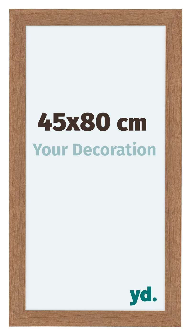 Bilderrahmen 45x80 cm - Nussbaum Hell - MDF - Como