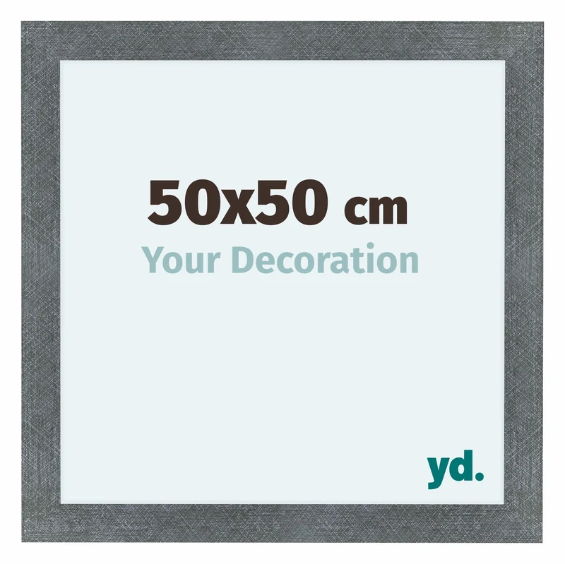 Bilderrahmen 50x50 cm - Eisen Gewischt - MDF - Como