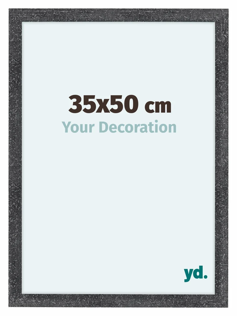 Bilderrahmen 35x50 cm - Grau Gewischt - MDF - Como