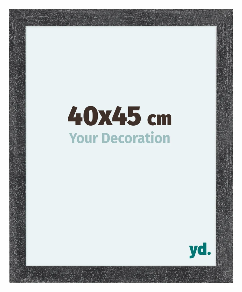 Bilderrahmen 40x45 cm - Grau Gewischt - MDF - Como