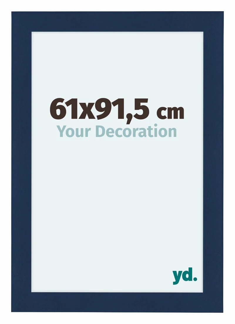 Bilderrahmen 61x91,5 cm - Dunkelblau Gewischt - MDF - Como