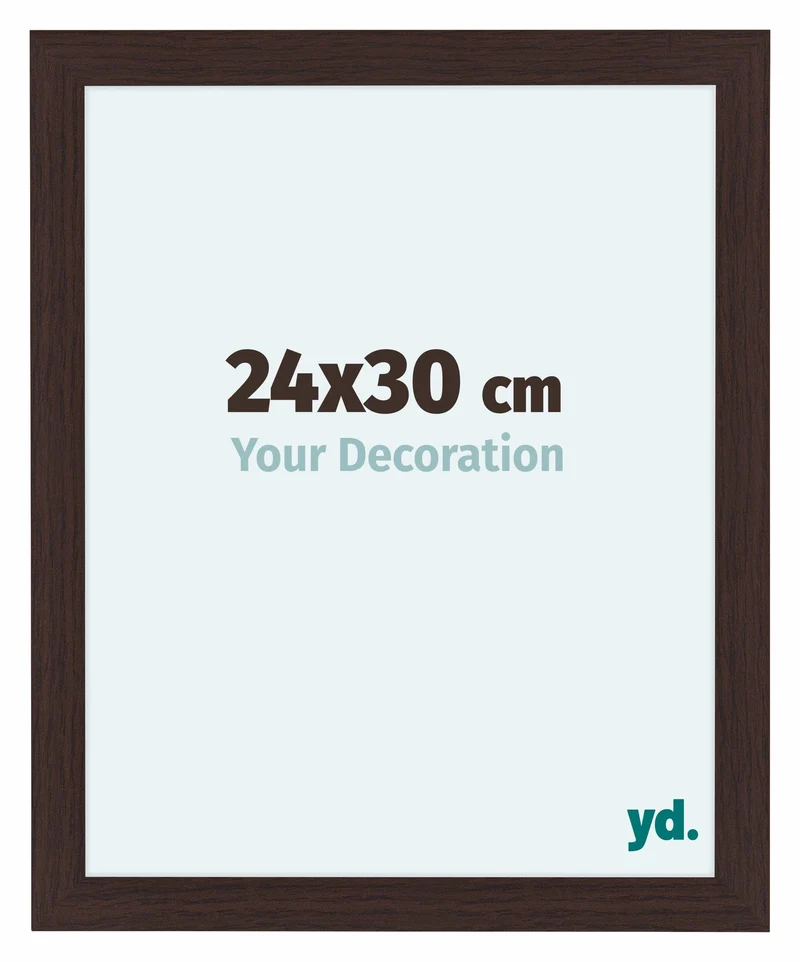 Bilderrahmen 24x30 cm - Eiche Dunkel - MDF - Como