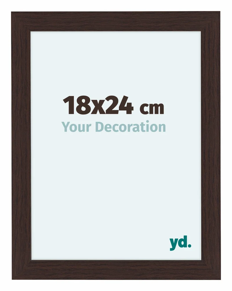 Bilderrahmen 18x24 cm - Eiche Dunkel - MDF - Como