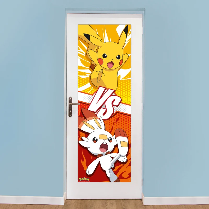 Poster Pokémon - Pikachu and Scorbunny 53x158cm