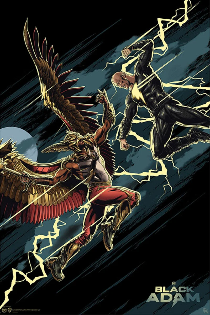 Poster DC Comics - Black Adam - vs Hawkman 61x91,5cm