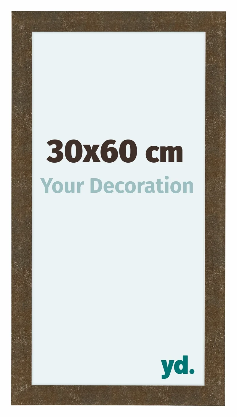 Bilderrahmen 30x60 cm - Gold Antik - MDF - Como