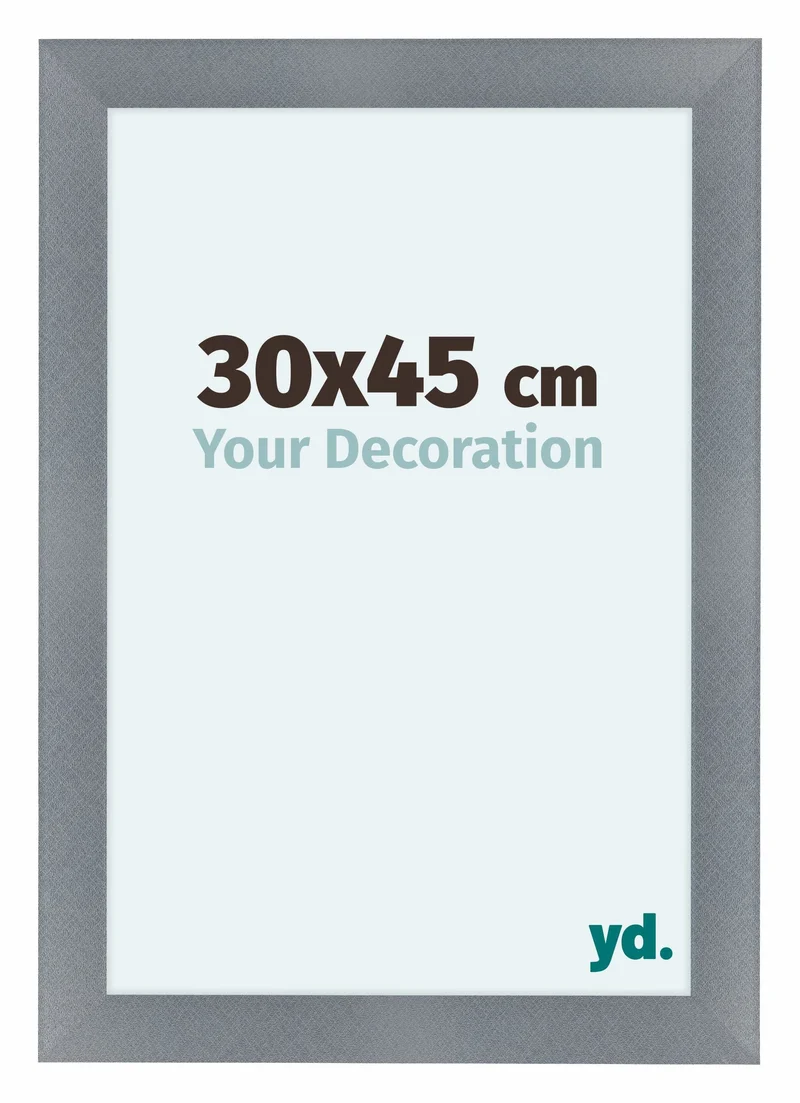 Bilderrahmen 30x45 cm - Aluminium - Gebürstet - MDF - Como