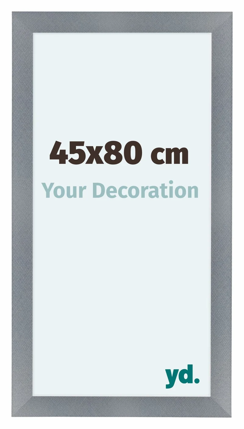 Bilderrahmen 45x80 cm - Aluminium - Gebürstet - MDF - Como