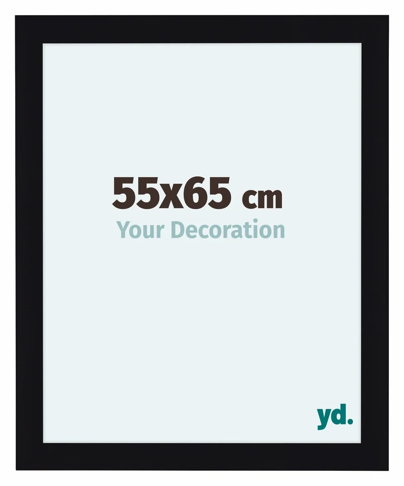 Bilderrahmen 55x65 cm - Schwarz Hochglanz - MDF - Como