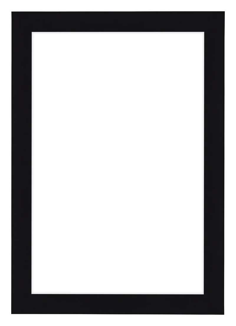 Bilderrahmen 60x90 cm - Schwarz Hochglanz - MDF - Como