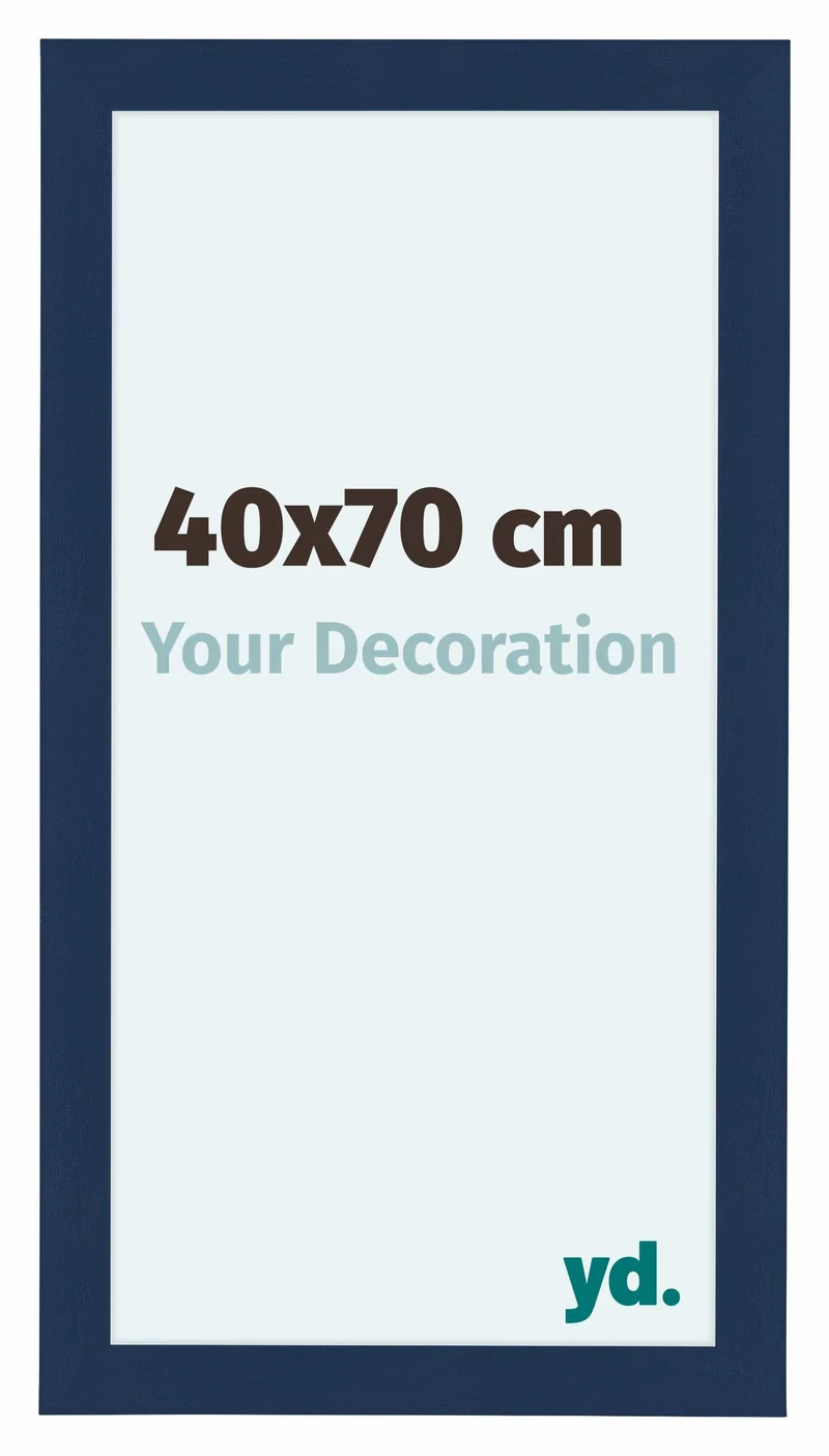 Bilderrahmen 40x70 cm - Dunkelblau Gewischt - MDF - Como