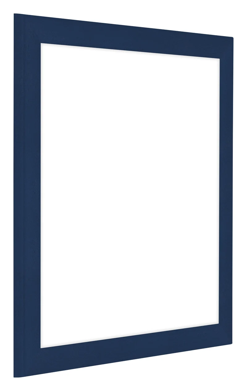 Bilderrahmen 40x40 cm - Dunkelblau Gewischt - MDF - Como