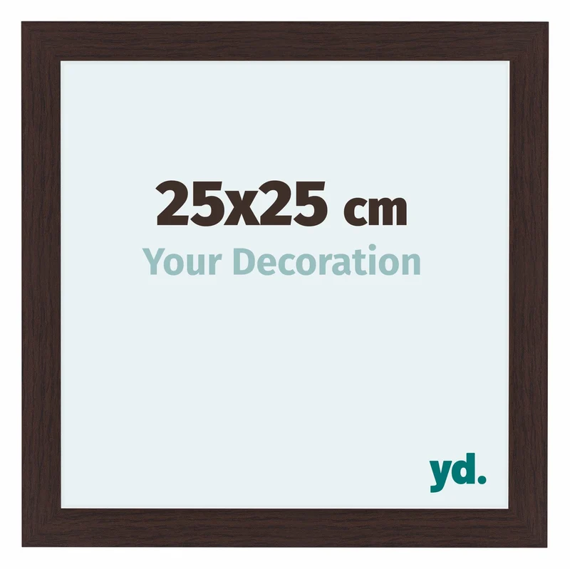 Bilderrahmen 25x25 cm - Eiche Dunkel - MDF - Como