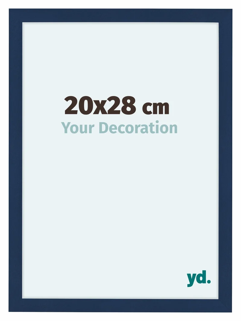 Bilderrahmen 20x28 cm - Dunkelblau Gewischt - MDF - Como