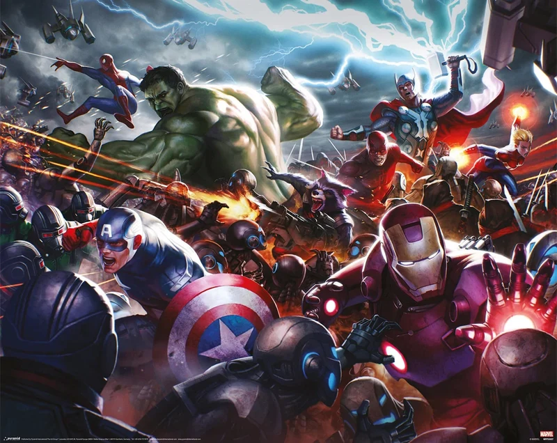 Poster Marvel - Future Fight Heroes Assault 50x40cm