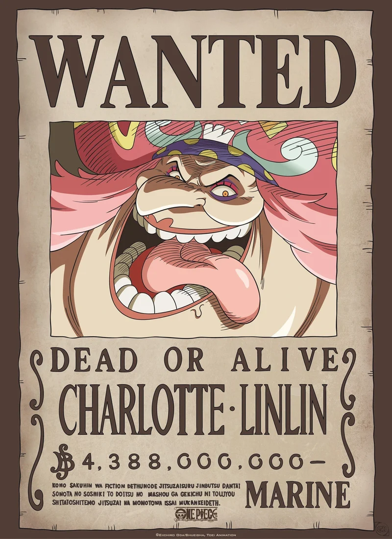 Poster One Piece - Wanted Big Mom 38x52cm