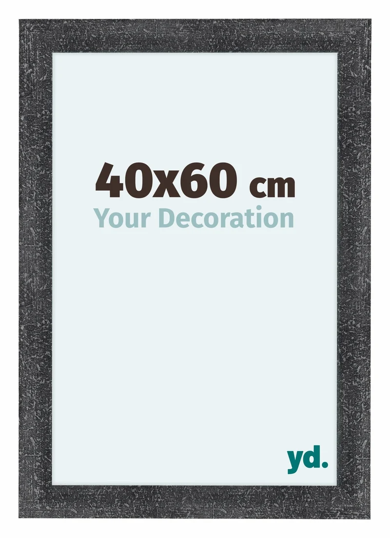 Bilderrahmen 40x60 cm - Grau Gewischt - MDF - Como