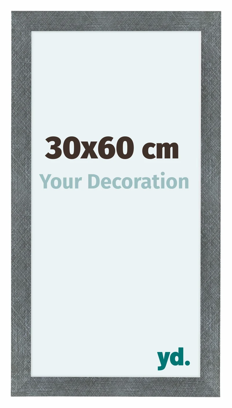 Bilderrahmen 30x60 cm - Eisen Gewischt - MDF - Como