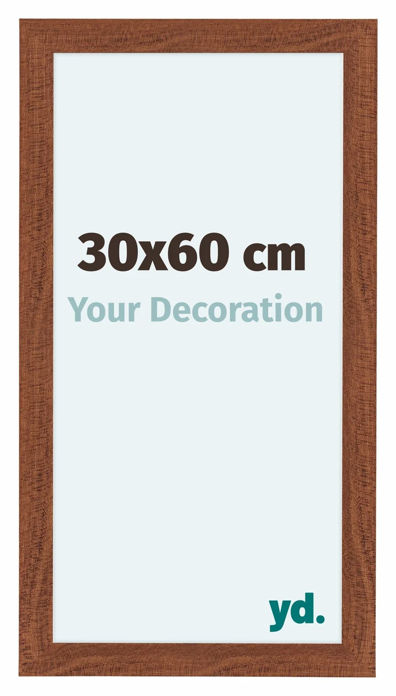 Bilderrahmen 30x60 cm - Nussbaum - MDF - Como