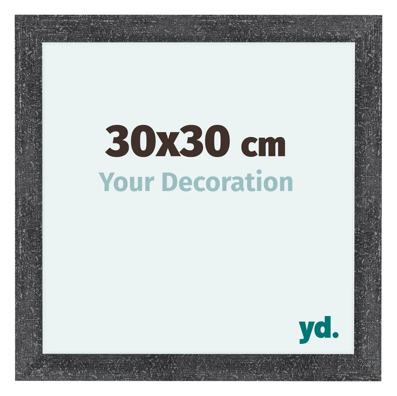 Bilderrahmen 30x30 cm - Grau Gewischt - MDF - Como