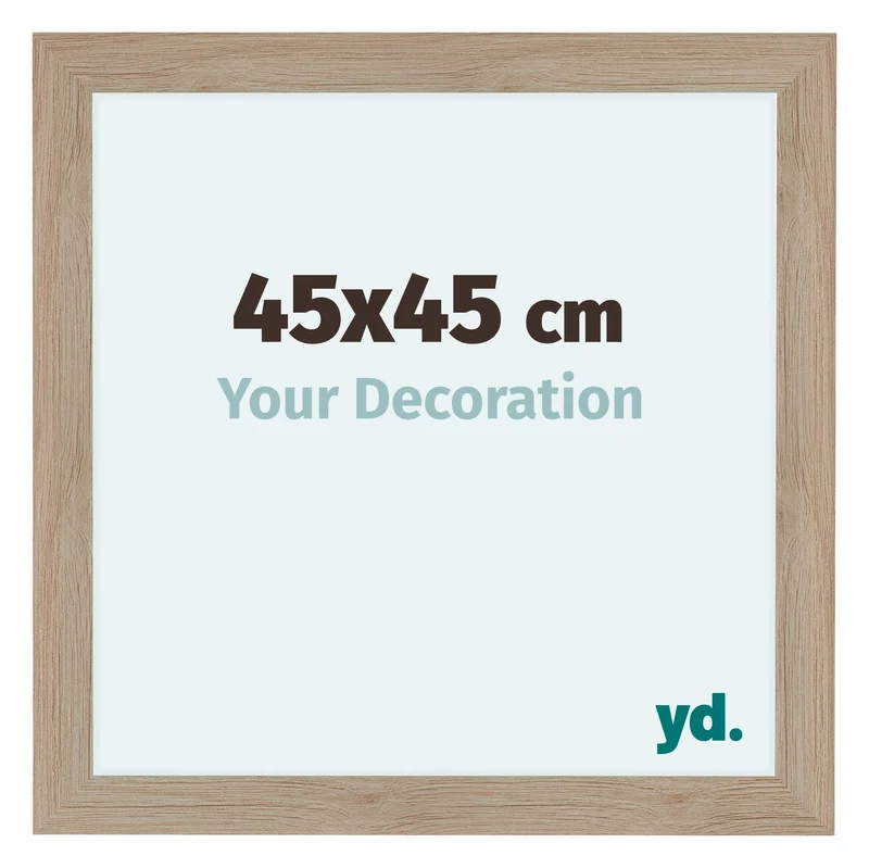 Bilderrahmen 45x45 cm - Eiche Hell - MDF - Como