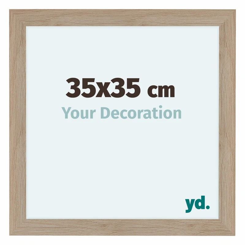 Bilderrahmen 35x35 cm - Eiche Hell - MDF - Como