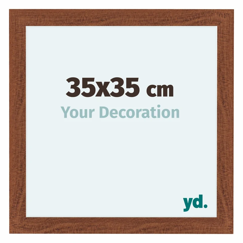 Bilderrahmen 35x35 cm - Nussbaum - MDF - Como